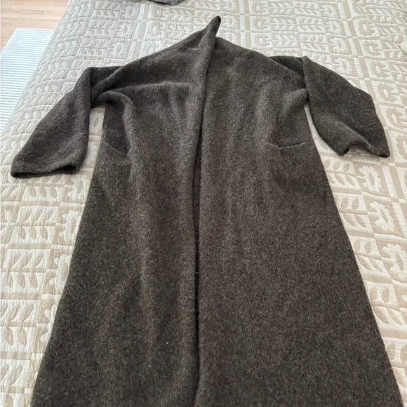 Lauren Manoogian long shawl cardigan in Soil - Picture 2 of 7